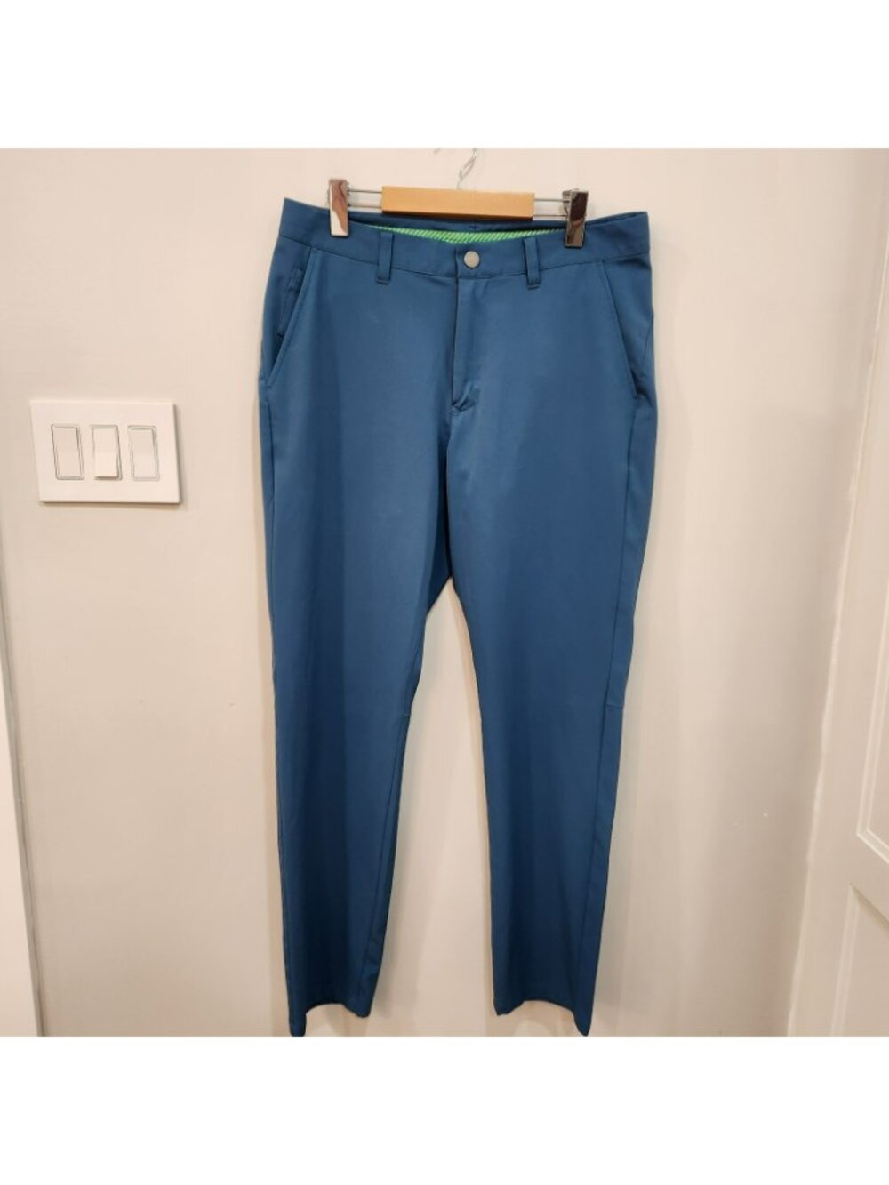 Bonobos Golf Pants Mens 33x32 Blue Athletic Fit Stretch Performance Chino - Picture 2 of 14
